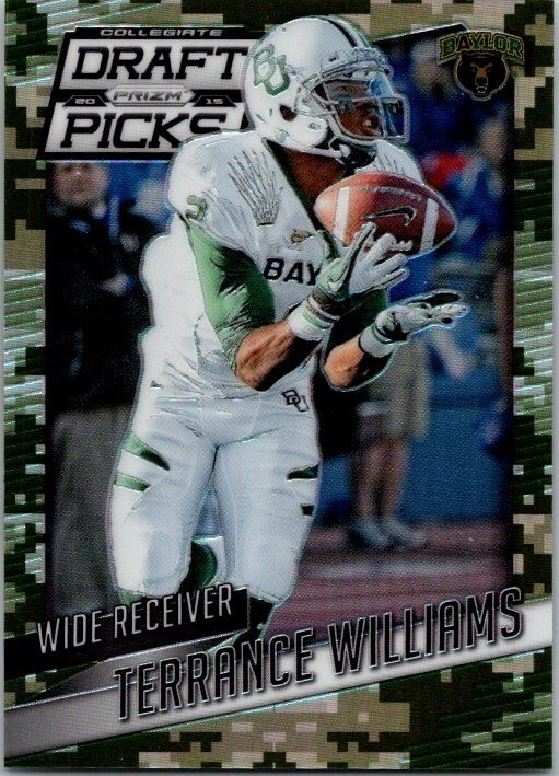 2015 Panini Prizm Collegiate Draft Picks - Terrance Williams #95 Camo Pr... - $1.61