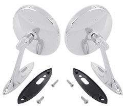 61-62 Chevrolet Impala 60-63 Chevy Truck LH RH Outside Chrome Door Mirrors Pair - $169.40