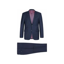 Men Renoir Suit Super 140s Soft Wool 2Button Side Vent Classic Fit 508-19 Navy image 2