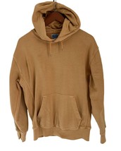 J.CREW Tan Hooded Sweatshirt W/ Kangaroo Pocket Cotton Blend Unisex Size... - $29.69