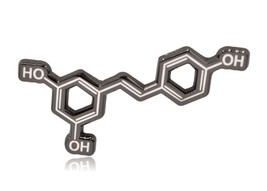 Wine Resveratrol Molecule Hard Enamel Pin - £7.92 GBP
