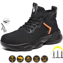 Steel Work Shoes For Men and Women Anti-shock Safety Boots Anti-puncture Sports  - £45.90 GBP