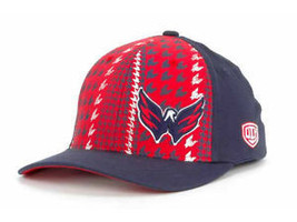 Washington Capitals OTH NHL Hockey Canal Houndstooth Stretch Fit Cap Hat OSFM - £16.40 GBP