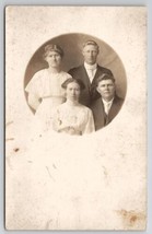 RPPC Edwardian Couples Ladies Men Portrait c1910 Real Photo Postcard T26 - $7.95