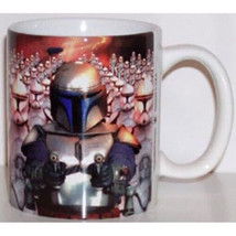Star Wars Attack of the Clones Jango Fett Photo Image 12 ounce Stoneware Mug NEW - £8.44 GBP
