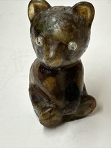 Mid 70s Rock Embedded Resin Bear Figure Paperweight 2.75” - £22.06 GBP