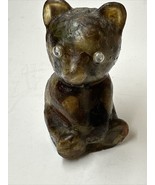 Mid 70s Rock Embedded Resin Bear Figure Paperweight 2.75” - £21.93 GBP