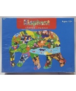 FOREST WORLD JIGSAW PUZZLE - 200 PIECE ELEPHANT SHAPED PUZZLE - NEW IN W... - $339.09 MXN