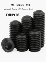 DIN916 New M4 M5 M6 M8 Carbon Steel Grub Screws Allen Socket Set Screw C... - £1.97 GBP+