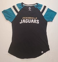 Majestic Womens Size M Jacksonville Jaguars NFL V Neck T-shirt - £10.02 GBP