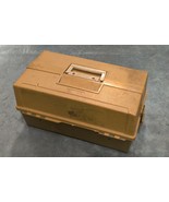 Plano Model 8106 6-Tray Vintage Tackle Box Two Tone Brown Fishing Bass M... - $13.99