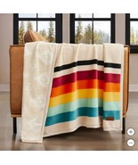 Pendleton Throw Multicolor Mount Foraker Reversible Plush 50&quot; X 70&quot; Soft... - $70.21 CAD