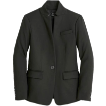 NWT J.Crew Regent Blazer in Black Four Season Stretch Single Button Jacket 14 - $99.00