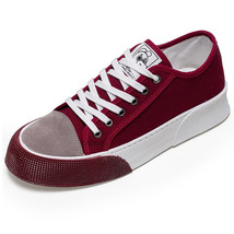 Retro Red Platform Shoes Men Canvas Sneakers Hip Hop Streetwear Men&#39;s Skateboard - £40.42 GBP