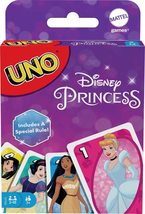 Mattel Games UNO Disney Princesses Matching Card Game, 112 Cards with Unique Wil - $9.89