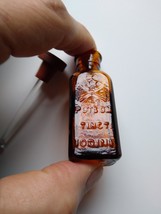 Antique Poison Medicine Brown Bottle Dauber Skull Crossbones TINCT Iodin... - £34.04 GBP