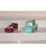 Disney Pixar Car 1:55 Diecast Eyes Change Spring Mater &amp; Radiator McQueen  - £7.74 GBP