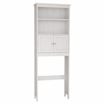 2 -Tier Toilet Bathroom Spacesaver Storage Shelf - White - £78.07 GBP