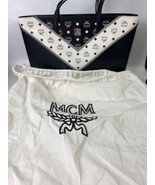 MCM  Leather Visetos large tote shopper bag -Blk/Wh - €394,84 EUR