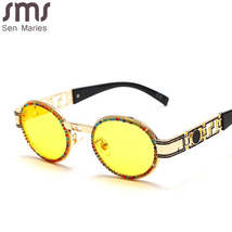 SEN MARIES - Original Diamond Steampunk Sunglasses Women Oval Vintage Ey... - $240.00