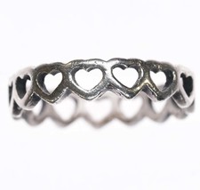 sz6.5 James Avery heart band ring in sterling - $38.62