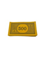 Monopoly Replacement Money Pack 500 Bills Yellow Vintage Board Game Acce... - £7.82 GBP