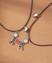 Magnetic Pendant Love Necklaces  - 2 piece Couple Necklaces - Rope Necklaces - £12.86 GBP