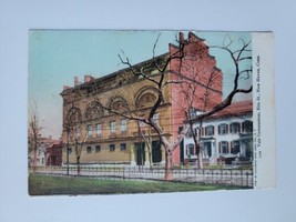 New Haven Conn. Yale Gymnasium on Elm St 1905 Vintage Postcard Glitter Embossed - £3.45 GBP