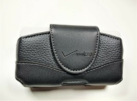 Verizon Universal Leather Pouch with Rotating Clip for Convoy 4 and etc - Black - £6.36 GBP