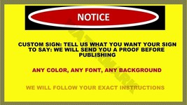 CUSTOM REG SECURITY SAFETY SIGN AUTHORIZED WORK HOME BUSINESS PHOTO ALL ... - $4.67+
