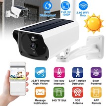 Solar Powered IP Camera 1080P WiFi IP66 Night Vision Security Wireless Home CCTV - $99.99