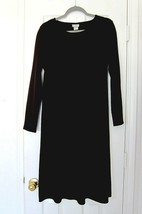 Eileen FIsher Dark Purple/Black  Wool long Sleeve A Line Dress,size Small - £49.69 GBP