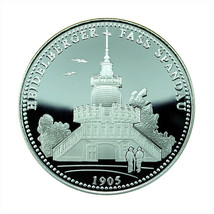 Germany Medal 775 Years Stadt - Heidelberger Barrel 40mm Silver Plated 02134 - £23.66 GBP