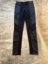 NWOT D. EXTERIOR Black Paneled Leggings SZ S - £58.85 GBP