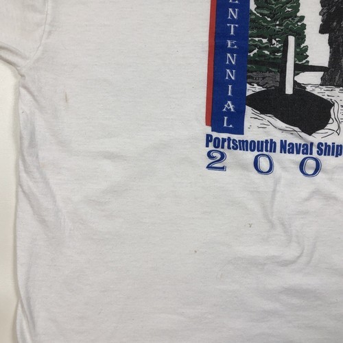 Vintage Portsmouth NH Naval Shipyard 2000 Bicentennial White T Shirt Size XL Item image 3
