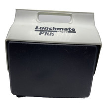 Igloo Lunchmate Plus Cooler Blue White Lunch Box Flip Top Push Button Vintage 90 - £27.40 GBP