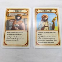 (2) Kingdom Builder Board Game Cards Workers And Merchants  - $6.92