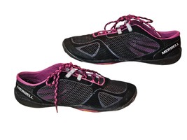 Merrell Pace Glove 2 Shoes Barefoot Trail Running Vibram Black Pink Wome... - $39.88 CAD