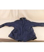 Adult Men&#39;s Adidas Vintage Blue Dark Blue 3 Stripe Windbreaker Jacket Me... - $16.12 CAD