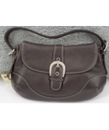 ILI NEW YORK TORONTO SADDLE BAG BROWN LEATHER PURSE BUCKLE SNAP COVER TO... - $44.99