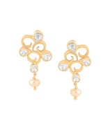 KICKY &amp; PERKY 925 Sterling Silver Gold Plated Womens Stud Earring Moissa... - $108.66 CAD