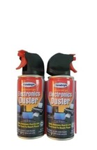 2 Air Duster Cans Spray Electronics 2 oz Computer Keyboard Particle Remover Comp - £10.17 GBP