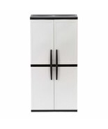 Plastic Freestanding Garage Cabinet in Gray (35 in. W x 71 in. H x 18 in... - $762.81 CAD