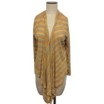 NWOT Womens Plus Size 1X Hot Ginger Striped Open Front Hoodie Cardigan H... - £14.06 GBP
