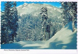 California Postcard Sequoia National Park Snowy Panorama - £1.68 GBP
