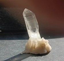 Lemurian Quartz Crystal, 36x10mm 4.85g Terminated Exhibiting - $16.22