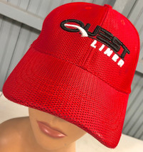 Quest Liner Trucking Big Rig Red Adjustable Baseball Cap Hat Going Distance - £12.23 GBP