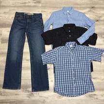 Clothes Lot Boys Sz 14 XL 4pcs Ariat Jeans Button Up Shirts Fall Back to... - $35.50