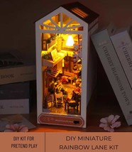 DIY Miniature Flower Shop, Miniature City Bookshelf Set, DIY Book Nook K... - £46.38 GBP