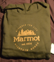 NEW - Marmot Men&#39;s Culebra Peak Hoodie Hoody - XXL Nori Green - $39.19